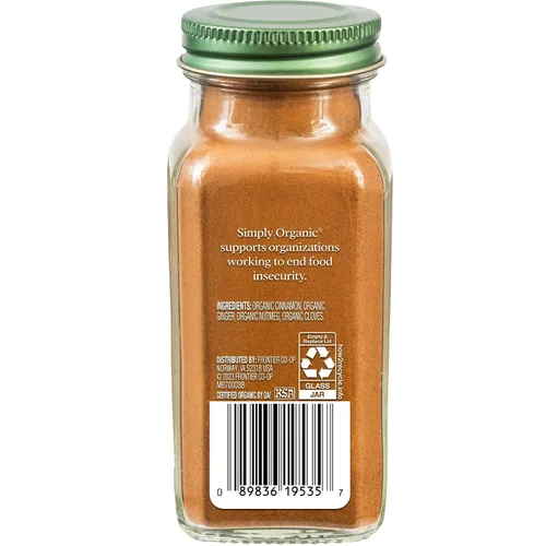 Vista 2 de Simply Organic Especias de calabaza, certificado orgánico, kosher 1.94