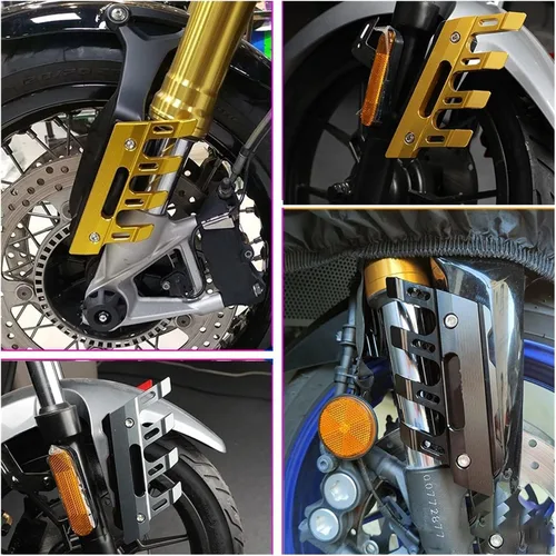 Vista 7 de Motorcycle Front Fender Side Protection Guard Mudguard Sliders Accessories for Kawasaki ZH2 Z H2 H2R 2015 2016 2017-2021 Anti-Fall Frame Sliders