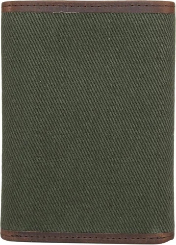Vista 6 de Lucky Brand Lona para hombre con ribete de cuero RFID Trifold