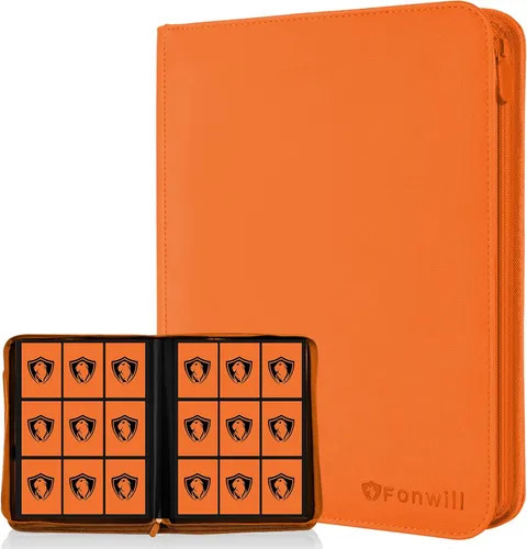 Vista 14 de Carpeta de tarjetas coleccionables de 9 bolsillos, libro de tarjetas premium para 360 tarjetas, álbum de tarjetas resistente para tarjetas