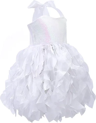 Vista 2 de Leegleri Tutu Dress for Girls Tulle Birthdya Party Dress Up for Girls Sequin Princess Gift Costume Outfit for Kids