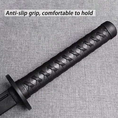 Vista 7 de 2PCS Polypropylene Plastic Training Martial Sword，Black Practice Katana Sword with Sheath，Training Katana for Practice，with Belt and Stand