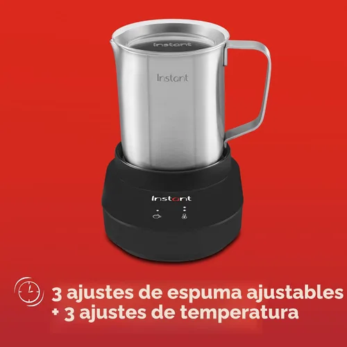 Vista 5 de Instant Pot Instant MagicFroth - Vaporizador y espumador eléctrico 9 en 1, jarra de acero inoxidable de 17 onzas, máquina de espuma fría y caliente