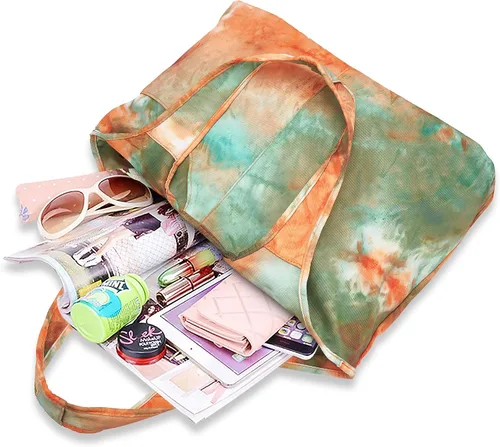 Vista 5 de ZOOEASS - Bolso grande de hombro para mujer, impermeable, multifunción, de nailon, para viaje