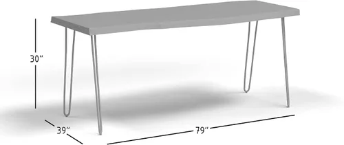 Vista 3 de Jofran Nature's Live Edge Mesa de comedor, 79 pies