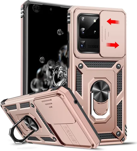 Vista 232 de LeYi Funda para Moto G Stylus 2022 4G (no compatible con 5G), funda para Moto G Stylus con 2 protectores de pantalla, funda protectora de grado Oro