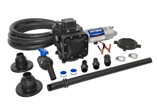 Vista 11 de Sotera Bomba de transferencia química de 12 V CC, Chemtraveller portátil con medidor - Bomba de transferencia de ácido suave para aplicaciones al