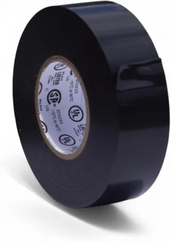 Vista 12 de GGR Supplies T.R.U. EL7566-AW, cinta adhesiva de grado profesional de PVC de goma negra, con clasificación hasta 600 voltios y 176 °F - UL/CSA/CE