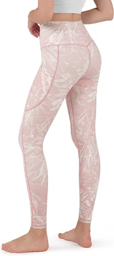 Vista 3 de ODODOS High Waist Yoga Pants for Women with Pockets, Tummy Control Running Sports Workout Yoga Leggings