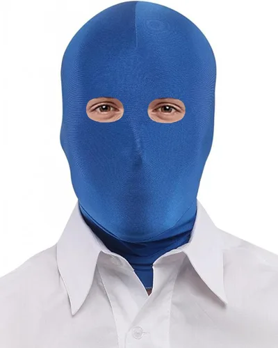 Vista 5 de Seeksmile Zentai - Máscara capucha unisex de licra elastano