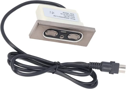 Vista 9 de Cryfokt Sofá eléctrico de 5 botones a distancia, material ABS reclinable eléctrico o silla control manual con puerto de carga, Plug and Play, piezas
