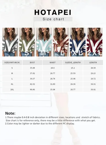 Vista 6 de EVALESS Suéteres para mujer, manga sexy, cuello en V profundo, casual, tejido a rayas