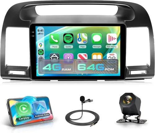 Vista 10 de Radio para Toyota Camry 2000 2001 2002 2003 2004 2005 2006 4 Núcleo 4G+64G Android 15 Estéreo de Coche con Carplay Inalámbrico Android Auto