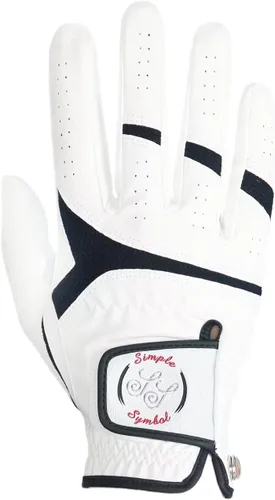 Vista 11 de Guantes de golf para hombre, cuero sintético de alta calidad, agarre estable, paquete de dos
