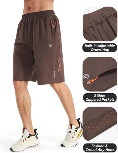 Vista 3 de HIFEOS Pantalones cortos deportivos para hombre, pantalones cortos de entrenamiento para correr, tenis, gimnasio, 5, 7, 9 pulgadas, cómodos