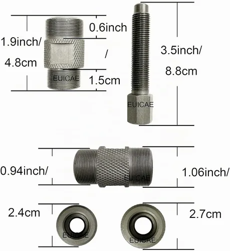 Vista 3 de EUICAE Juego de Llaves de Tuerca - Soporte de Llave Ajustable, Buje, Volante, Piñón, Herramienta de Extracción de Embrague de Ventilador