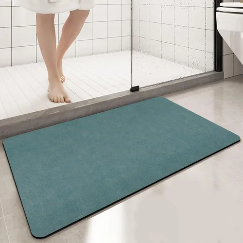 Vista 15 de Tierra de Diatomeas Tapete de Baño Alfombras de Baño Súper Absorbente Secado Rápido Antideslizante Tapete de Baño Delgado Tapetes de Piso de Baño