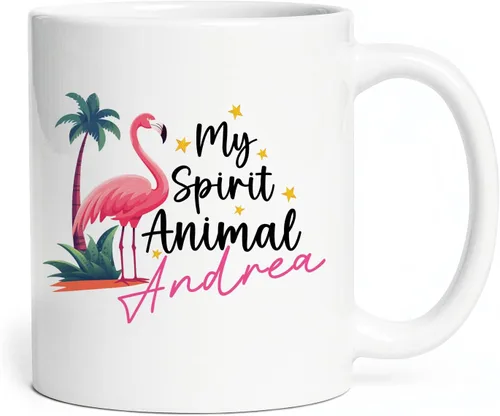 Vista 20 de Taza de flamenco personalizada 2023, Flock Of Flamingo Mug para cumpleaños de los amantes del flamenco, taza de café personalizada de flamenco
