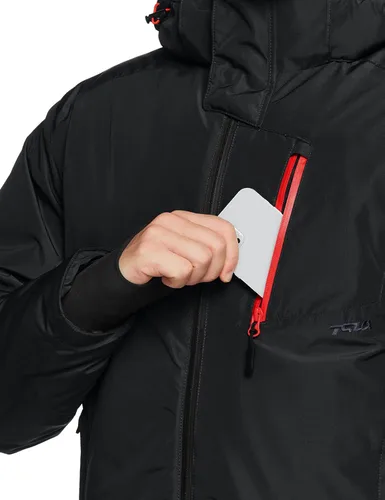 Vista 5 de TSLA Men's Winter Ski Jacket, Waterproof Warm Insulated Snow Coats, Cold Weather Windproof Snowboard Jacket with Hood