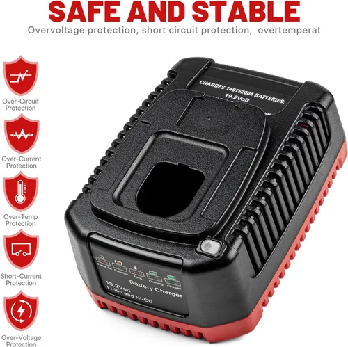 Vista 3 de Cargador de repuesto para Craftsman 19.2V cargador de batería C3 140152004 DieHard XCP Li-ion Ni-CD Batería 1425301 1323903 130279005 11375 11376