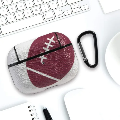Vista 2 de Funda para Airpods Pro, para Airpods Pro, accesorios de piel, patrón deportivo para Airpod Pro, funda de carga de cuero para AirPods Pro, fútbol