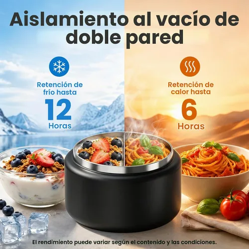 Vista 3 de Termo de sopa de 13.5 onzas para niños con tapa de hebilla, recipiente de comida aislado al vacío, boca ancha, a prueba de fugas, acero inoxidable