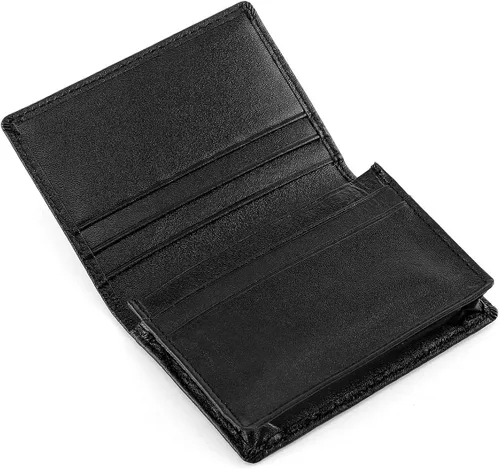 Vista 2 de HAWEE - Cartera de bolsillo frontal para hombre, cuero auténtico RFID