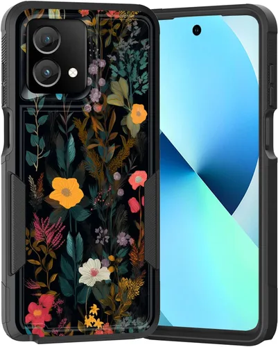 Vista 277 de para Moto G Play 4G 2024, funda de dos capas híbrida resistente y a prueba de golpes, PC duro + silicona suave protectora para Motorola Moto G Play