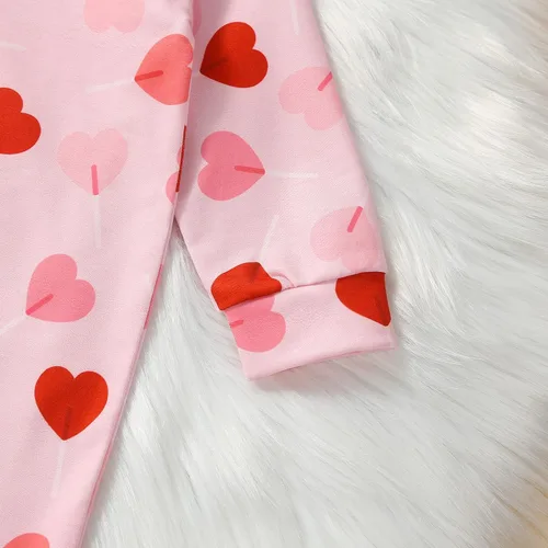 Vista 4 de Traje de dormir para bebés recién nacidos, con diseño floral, con diadema, ropa de dormir