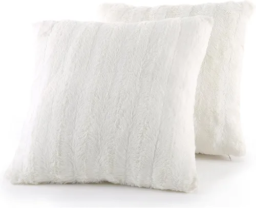 Vista 22 de Cheer Collection Almohadas Decorativas de Piel Sintética - Almohadas Decorativas para Sofá, Almohadas Decorativas para Cama, Almohadas de Acento