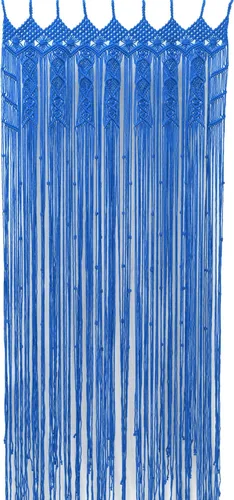 Vista 8 de Cortinas de Macramé para Puertas, Colgante de Pared de Macramé, Cortina de Puerta con Cuentas, Telón de Fondo Boho, Cuentas Colgantes para Puertas