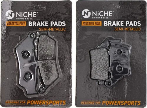 Vista 9 de NICHE Juego de pastillas de freno para BMW F650CS F650GS F650ST G650X 34117697086 34217707908 Delantero trasero Orgánico