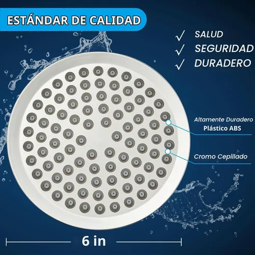 Vista 6 de Voolan Cabezal de ducha de lluvia de alta presión, aspecto moderno de lujo, el reemplazo ajustable perfecto para el cabezal de ducha de tu baño