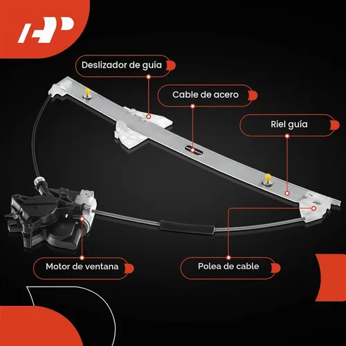 Vista 6 de A-Premium Elevalunas eléctrico con motor compatible con Mazda 5 2006-2010 2012-2015 delantero izquierdo del lado del conductor