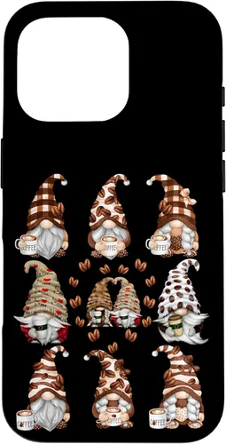 Vista 20 de Novelty Coffee Graphic For Women And Men Funny Gnome Case for iPhone 16