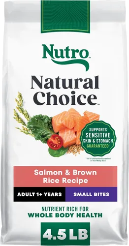 Vista 13 de Nutro Natural Choice Small Bites - Alimento seco para perros, pollo y arroz, 30 libras