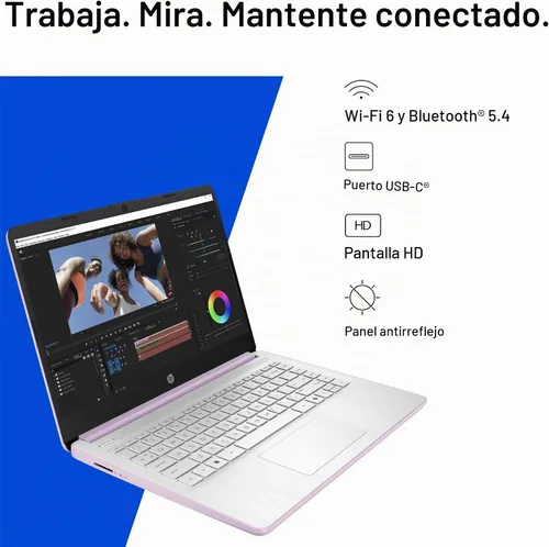 Vista 4 de HP Laptop Essential 2026 Edition, Intel CPU, 128GB de almacenamiento