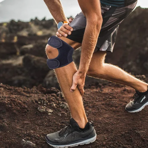 Vista 8 de THX4COPPER Rodillera de Rótula de Compresión Doble Ajustable para Alivio del Dolor, Soporte de Correa de Rodilla para Correr, Saltador, Ejercicio