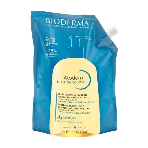 Vista 9 de Bioderma Atoderm Shower Oil, Cleansing Oil For Face & Body, Nourishing Cleansing Oil For Dry to Atopic Sensitive Skin For Softer & Smooth Skin For