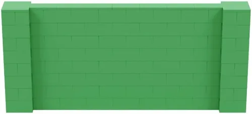 Vista 161 de EverBlock Kit de pared de 5 x 4 pies Bloques de construcción modulares Sistema de pared para edificios, pantallas y estructuras Divisor