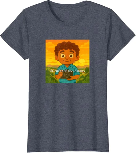 Vista 96 de Camiseta El Niño de la Cámara – Diseño Oficial del Cuento Ilustrado