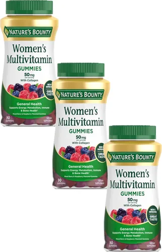 Vista 8 de Nature's Bounty Gomitas multivitamínicas para mujeres, suplementos vitamínicos para adultos, salud general, apoya la salud inmunológica y ósea