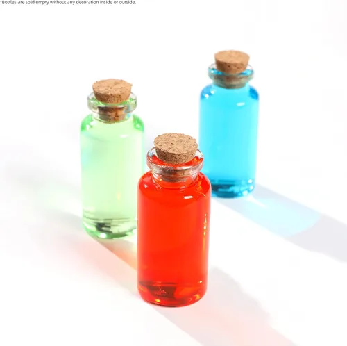 Vista 7 de Magic Season Botellas de vidrio decorativas (15 unidades / 0.7 onzas líquidas)