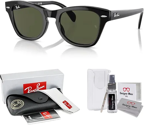 Vista 2 de Ray-Ban RB0707S - Lentes de sol cuadrados para hombre y mujer + paquete con kit de gafas de diseñador iWear