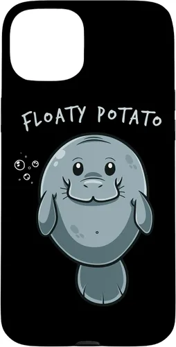 Vista 9 de Flaoty Potato Manatee Funny Manati Manatee Chubby Mermaid Case for iPhone 17