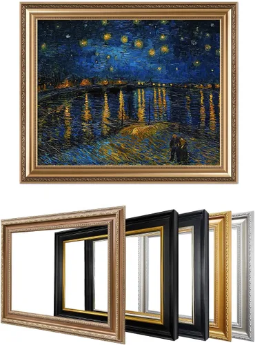 Vista 62 de IPIC - Campo de trigo con cuervos, reproducción artística de Vincent Van Gogh. Lienzo de giclée para decoración del hogar 10#F (20 x 16)