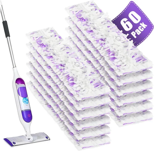 Vista 15 de Paquete de 42 almohadillas desechables para Swiffer Wet Jet para Purple 40 Pack