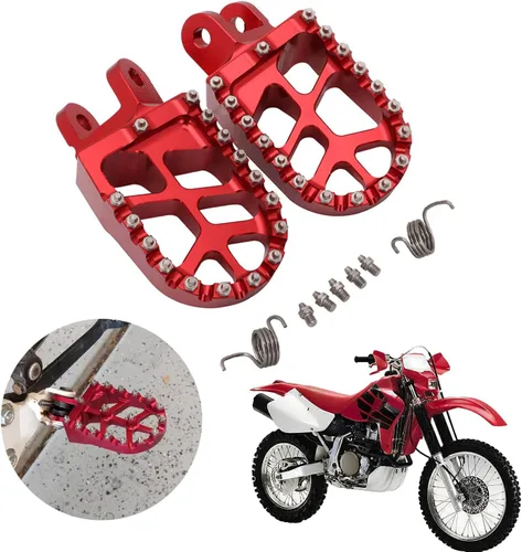 Vista 8 de AnXin Estriberas Estriberas Reposapiés Pedales Apoyos CNC para Z50R 80-99 XR50R 00-03 XR70R 97-03 XR80R XR100R 85-03 CRF80F CRF100F 04-13 Negro