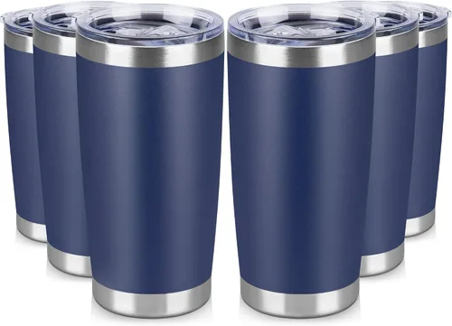 Vista 26 de Vaso Térmico de 20 oz de Acero Inoxidable Vasos Térmicos a Granel con Tapa Aislamiento de Doble Pared Tazas de Café Térmicas para Bebidas Calientes