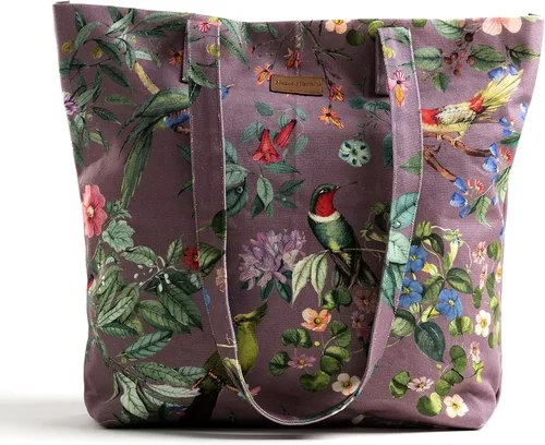 Vista 11 de Maison d' Hermine - Bolsa de lona de algodón reutilizable para mujeres, con asa para el hombro, bolsas a granel para compras y viajes